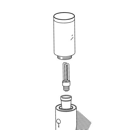 Eglo - Ersatzlampenschirm für Outdoor-Leuchte HELSINKI d 7,5 cm