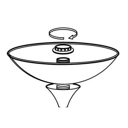 Eglo - Ersatzlampenschirm für Leuchte UP 2 27,5x8 cm weiß