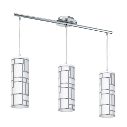 Eglo - Ersatzglas für Hängeleuchte und Lampe BAYMAN weiß/glänzendes Chrom
