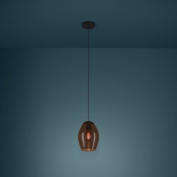 Eglo - Hängeleuchte 1xE27/40W/230V braun