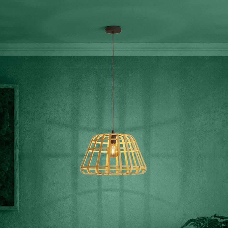 Eglo - Hängeleuchte 1xE27/40W/230V d 50 cm Bambus