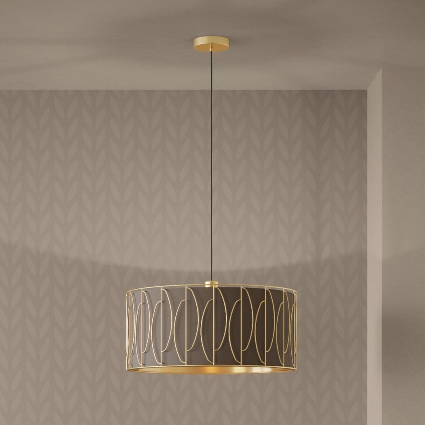 Eglo - Hängeleuchte 1xE27/40W/230V golden/braun