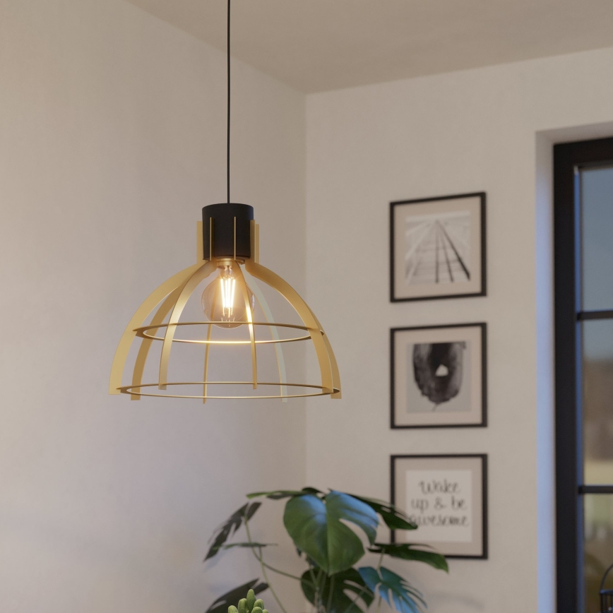 Eglo - Hängeleuchte 1xE27/40W/230V golden