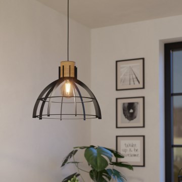 Eglo - Hängeleuchte 1xE27/40W/230V schwarz