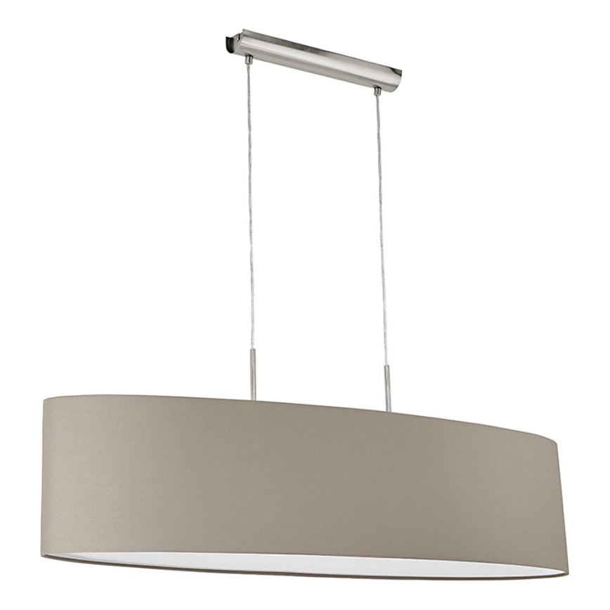 Eglo - Hängeleuchte 2xE27/60W/230V taupe