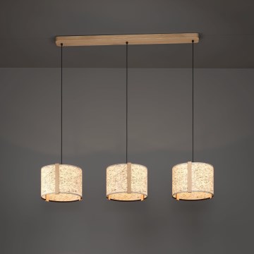 Eglo - Hängeleuchte 3xE27/25W/230V beige