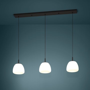 Eglo - Hängeleuchte 3xE27/40W/230V schwarz