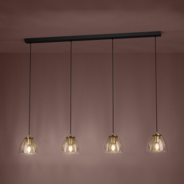 Eglo - Hängeleuchte 4xE27/40W/230V golden