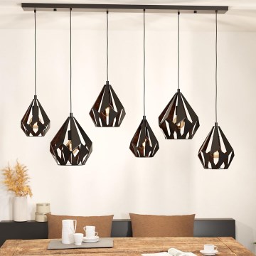 Eglo - Hängeleuchte an Kabel 6xE27/40W/230V