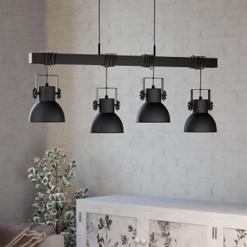 Eglo - Hängeleuchte an Seil 4xE27/40W/230V