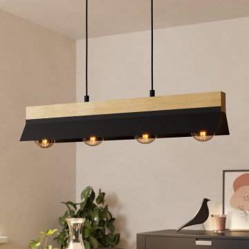 Eglo - Hängeleuchte an Seil 4xE27/40W/230V