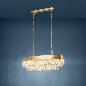 Eglo - Kronleuchter an Kette 10xE14/40W/230V golden