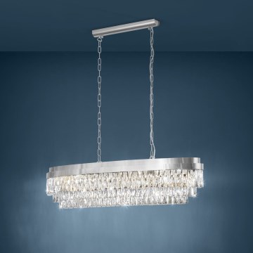 Eglo - Kronleuchter an Kette 13xE14/40W/230V chromglänzend