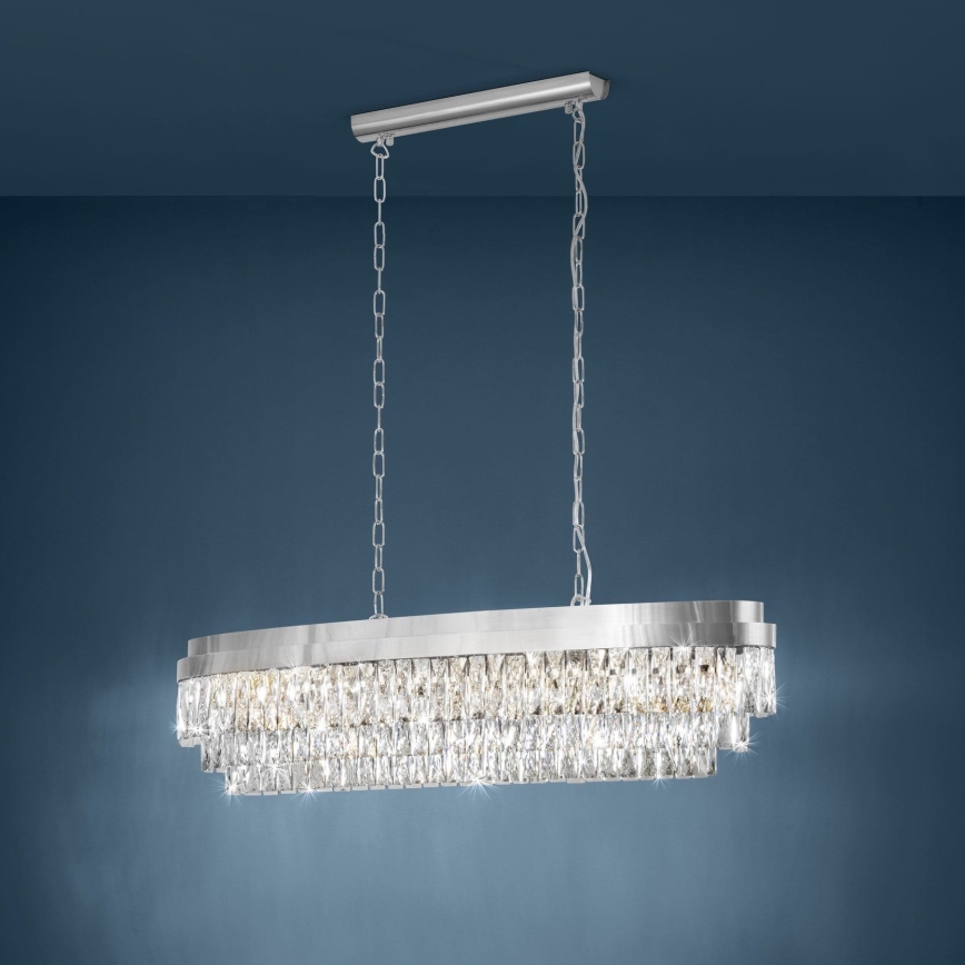 Eglo - Kronleuchter an Kette 13xE14/40W/230V chromglänzend