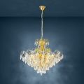 Eglo - Kronleuchter an Kette 9xE14/25W/230V gold