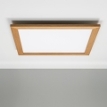 Eglo - LED-Aufputzpanel SALOBRENA WOOD LED/31W/230V 64x64 cm braun