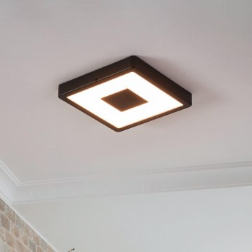 Eglo - LED Außen-Deckenleuchte LED/17W/230V IP44 schwarz