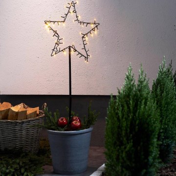 Eglo - LED-Außen-Weihnachtsdekoration LED/3xAA IP44 Stern