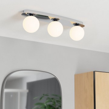 Eglo - LED-Badezimmer-Deckenleuchte 3xG9/4,2W/230V IP44 glänzender Chrom