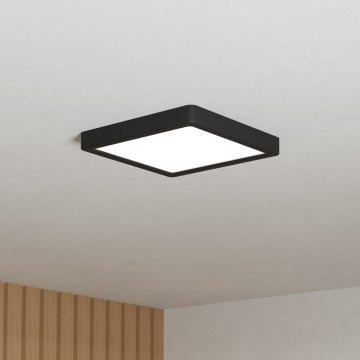 Eglo - LED Badezimmer-Deckenleuchte LED/10,5W/230V 22x22 cm IP44 schwarz