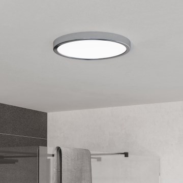 Eglo - LED-Badezimmer-Deckenleuchte LED/14,2W/230V 2700/4000/6500K Ø 27,8 cm IP44 glänzendes Chrom