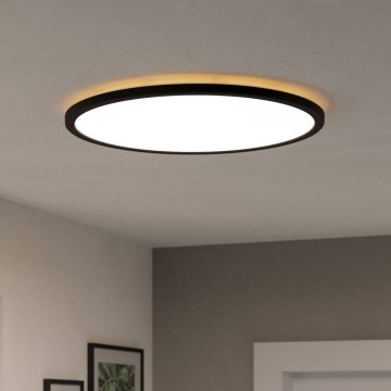 Eglo - LED Badezimmer-Deckenleuchte LED/16,8W/230V 2700/4000/6500K Ø 50 cm IP44 Schwarz