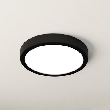 Eglo - LED-Badezimmer-Deckenleuchte LED/17W/230V schwarz IP44 Ø 21 cm