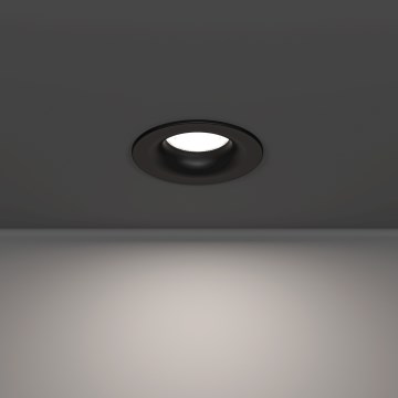 Eglo - LED-Badezimmer-Einbauleuchte LED/4,9W/230V 2700/4000/6500K Ø 8,8 cm IP65 schwarz