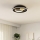 Eglo - LED-Deckenleuchte 1xLED/14W/230V + 1xLED/8,5W d 38 cm schwarz/golden