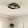 Eglo - LED-Deckenleuchte 1xLED/16,2W/230V + 1xLED/9,2W 38x38 cm schwarz/golden