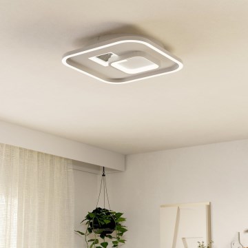 Eglo - LED-Deckenleuchte 1xLED/16,2W/230V + 1xLED/9,2W 38x38 cm weiß