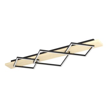 Eglo - LED-Deckenleuchte 2xLED/13W/230V + LED/16W schwarz/beige