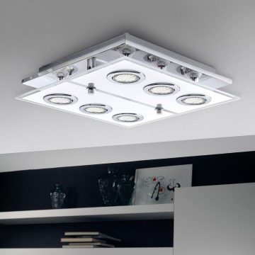 Eglo - LED-Deckenleuchte 6xGU10/3W/230V