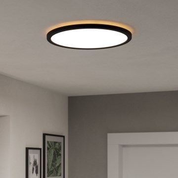 Eglo - LED-Deckenleuchte für Badezimmer LED/18,5W/230V 2700K/4000K/6500K d 38,9 cm IP44 schwarz
