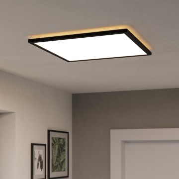 Eglo - LED-Deckenleuchte für den Outdoor-Bereich LED/17W/230V 2700/4000/6500K 50x50 cm IP44 schwarz