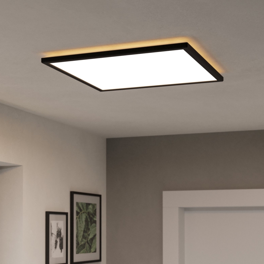 Eglo - LED-Deckenleuchte für den Outdoor-Bereich LED/17W/230V 2700/4000/6500K 50x50 cm IP44 schwarz