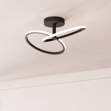 Eglo - LED-Deckenleuchte LED/12W/230V 2700/4000/6500K schwarz