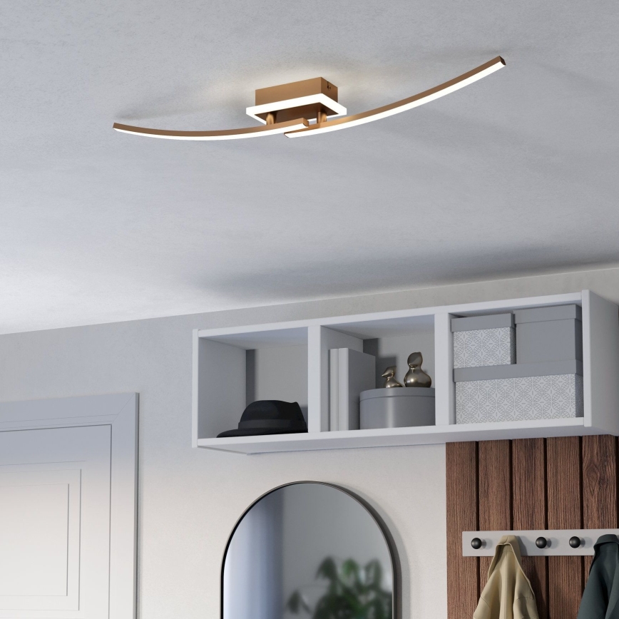 Eglo - LED-Deckenleuchte LED/12W/230V 4000K kupfern