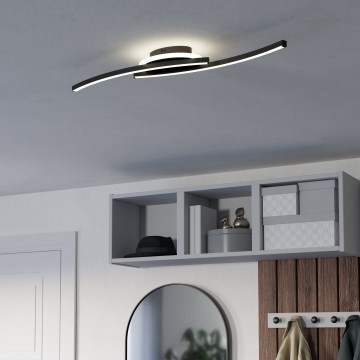 Eglo - LED-Deckenleuchte LED/12W/230V 4000K schwarz