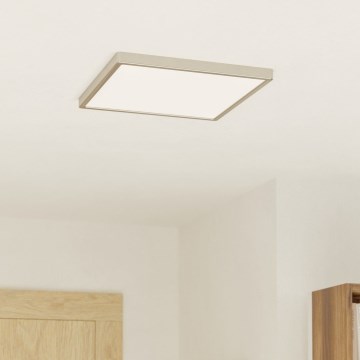 Eglo - LED-Deckenleuchte LED/17,5W/230V 2700/4000/6500K 39x39 cm mattchrom