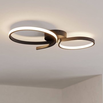 Eglo - LED-Deckenleuchte LED/21W/230V 3000K schwarz