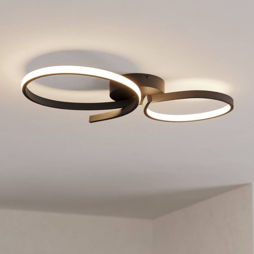 Eglo - LED-Deckenleuchte LED/21W/230V 3000K schwarz
