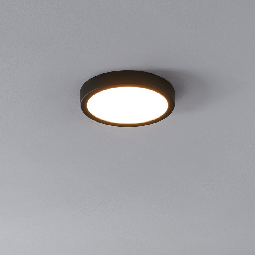 Eglo - LED-Deckenleuchte mit Sensor LED/17W/230V 3000K schwarz