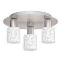 Eglo - LED Deckenleuchte MY CHOICE 3xE14/4W/230V mattchrom/weiß