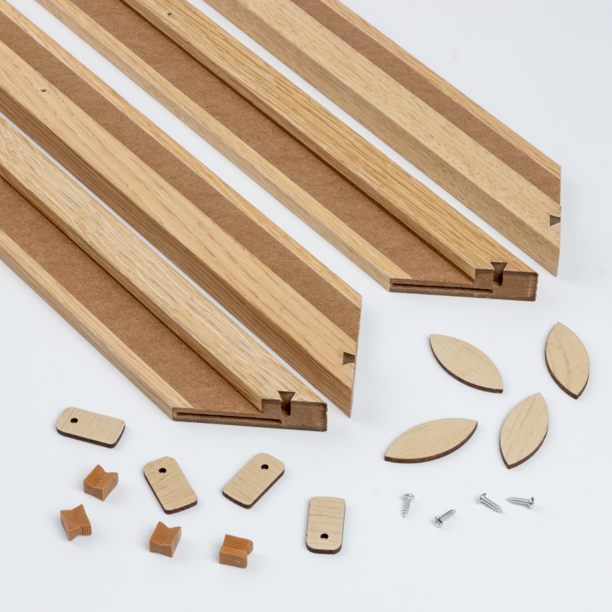 Eglo - LED dimmbares Deckenpanel POZZALLO WOOD LED/21W/230V 2700-6500K 49,5x49,5 cm Braun + Fernbedienung