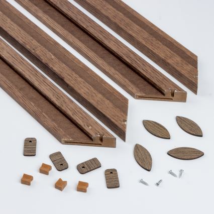 Eglo - LED dimmbares Deckenpanel POZZALLO WOOD LED/21W/230V 2700-6500K 49,5x49,5 cm dunkelbraun + Fernbedienung