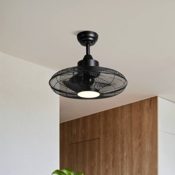 Eglo - LED-Deckenventilator LED/15W/230V 3000/4000/5000K Durchmesser 53 cm schwarz + Fernbedienung