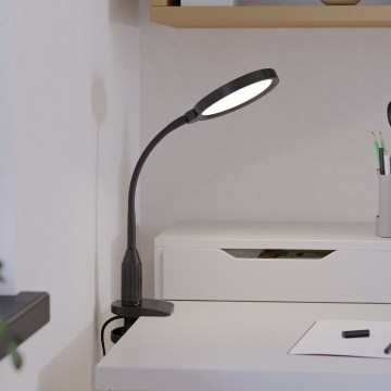 Eglo - LED-dimmbare, flexible Lampe mit Klemme LED/5,5W/230V 2700/4000/6500K schwarz