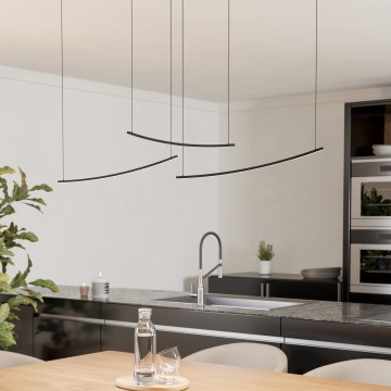 Eglo - LED dimmbare Pendelleuchte an Kabel LED/22W/230V 2700/4000/6500K schwarz