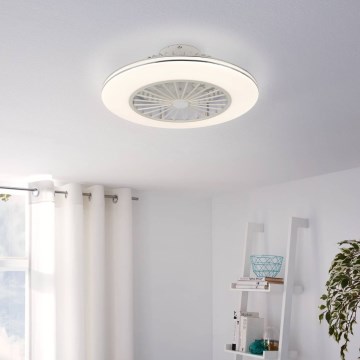 Eglo - LED-dimmbarer Deckenventilator 3xLED/12,6W/230V Ø 55 cm weiß + Fernbedienung
